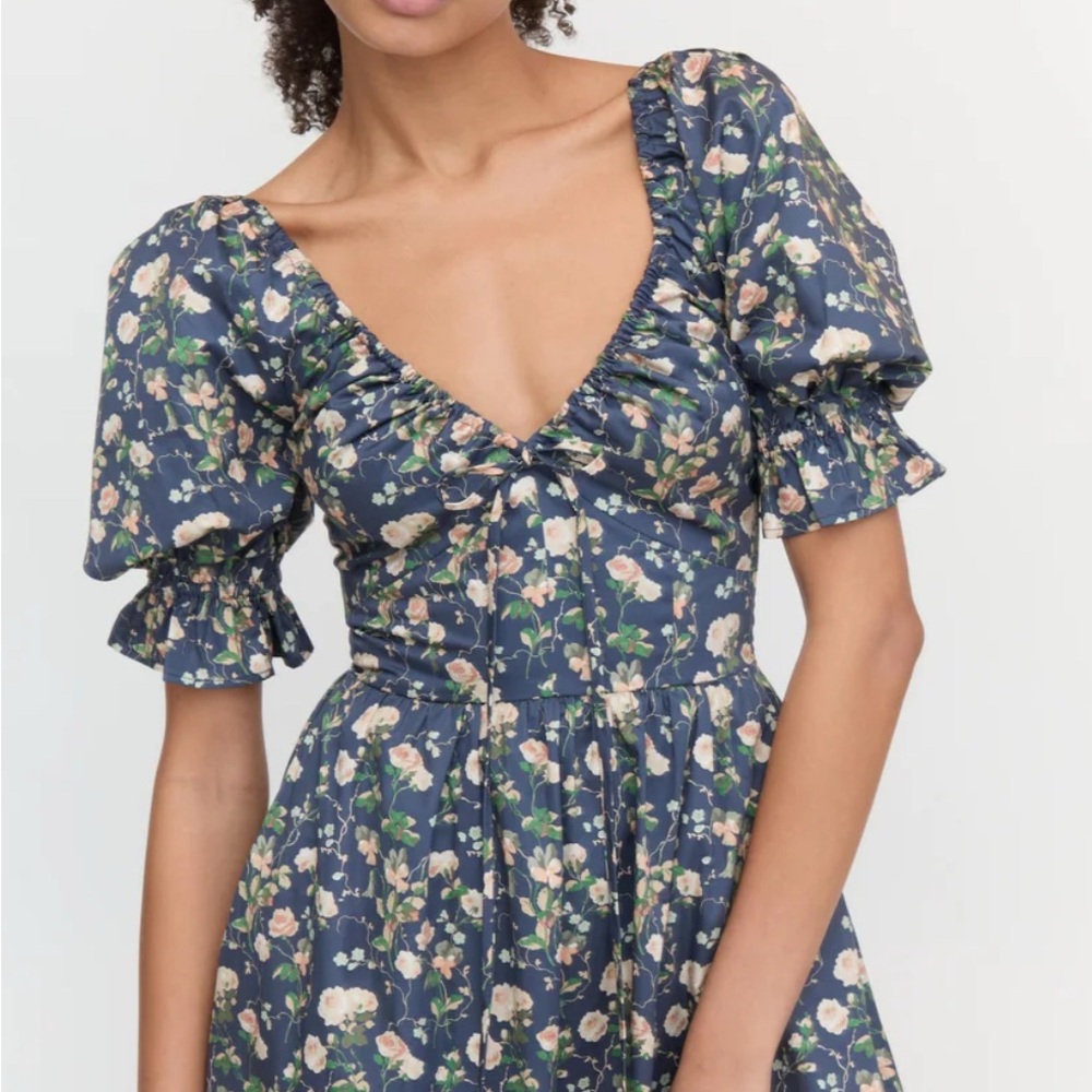Floral Blue Dress